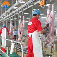 Machinerie d'abattage complète ZBHT, abattoir halal, machine d'abattage de chèvres pour abattoir de petite taille