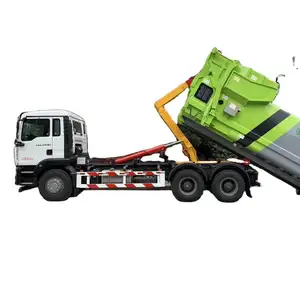 Euro 4 Dongfeng Tianjin 14CBM Roll Off Dumpster Haak Lift Vuilnis Vrachtwagens Prijs Voor Verkoop