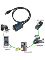 Cable Serial USB a RS232 de Alto Rendimiento con Chip FTDI, Blindaje Trenzado y Revestimiento de PVC para Videojuegos