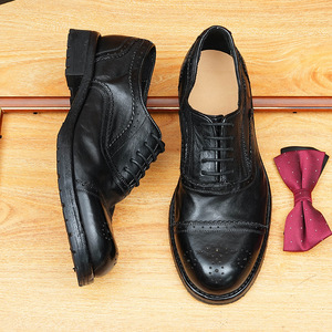 Nouvelles Chaussures Derby Homme 2026 Style Rond à Bout Carré, Chaussures de Cocktail Tendance à Motif Écossais, Personnalisables, Vente en Gros - Product Image 1