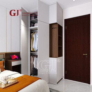 Custom libero combinazione guardaroba moderno bianco portatile armadi vestiti <span class=keywords><strong>armadio</strong></span> sistema di acciaio mobili per soggiorno - Product Image 3