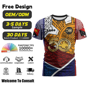 T-shirt à manches courtes <span class=keywords><strong>en</strong></span> tissu de protection UV à séchage rapide <span class=keywords><strong>en</strong></span> polyester 100% respirant pour le 50e anniversaire <span class=keywords><strong>PNG</strong></span> - Product Image 1