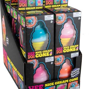 Giocattolo Antistress a Forma di Cono Gelato NeeDoh - Confezione Colorata in TPR Morbido, Squishy per <span class=keywords><strong>Bambini</strong></span> - Product Image 3