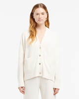 Cardigan en cachemire pour femme, boutonné, décontracté, chaud, pull en cachemire