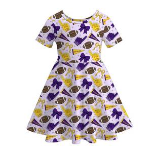 All'ingrosso Pre-ordine blu <span class=keywords><strong>Go</strong></span> Team di calcio vestito da allegria per bambini o collo collo dolce stile di latte di seta per le ragazze - Product Image 5