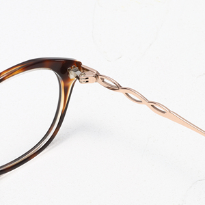 Men's Cat Eye Full Rim <b>Eyeglasses</b> Solid Color Anti-Uv Vision Correction <b>Frames</b> Oval Face Shape Match - Product Image 2