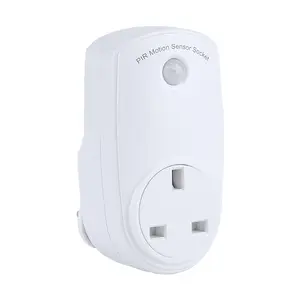 PIR motion sensor socket UK plug