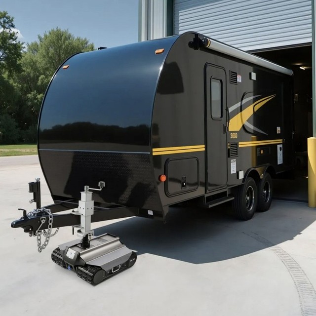 Free directional remote control trolley adapted for convenient complex ground trailer moving demands
