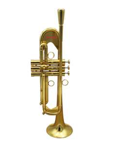 Trompete Profissional de Música Oriental em Metal Pesado com Acabamento em Ouro Satinado Ala VincentBach 37 - Product Image 1