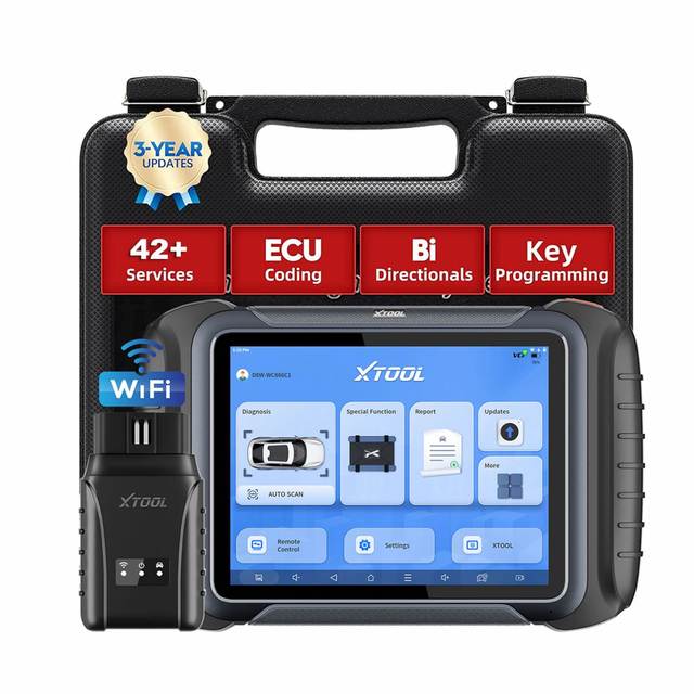 XTOOL D8W EU Ecm Programming Tool Key Fob Programmer Car Diagnostic Scanner Wifi Wireless Obd Ii Scanner Tool with 42+ Reset