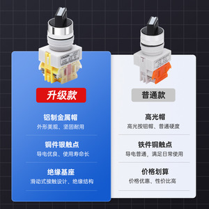 Lay37 Rotary Switch 22mm <b>Copper</b> Contact <b>Screw</b> Terminal IP31 Protective CCC Certified - Product Image 1