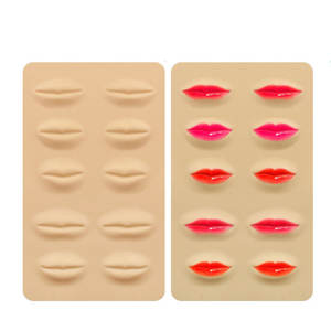 Groothandel 201*190*3mm siliconen permanente make-up benodigdheden 3D <span class=keywords><strong>latex</strong></span> lip tattoo oefenhuid - Product Image 1