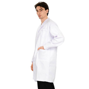 Giacca <span class=keywords><strong>da</strong></span> laboratorio bianca Unisex manica lunga personalizzata all'ingrosso - Product Image 2