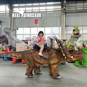 子供屋外遊具機械Styracosaurusライドコイン式ウォーキング恐竜ライド - Product Image 4