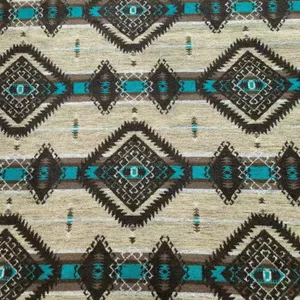 New arrival southwest style aztec pattern wholesale price wool/polyester woven fabric