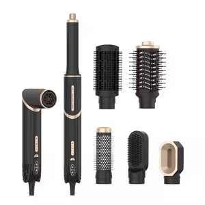 Sèche-cheveux rotatif multifonction 7 en 1 à ions négatifs, brosse à air chaud et fer à coiffer sans balais 7 en 1 - Product Image 5