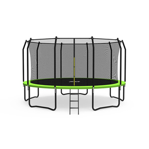 Zoshine grands trampolines professionnels d'arrière-cour extérieure pour enfants adultes 10 pieds à 16 pieds <span class=keywords><strong>Filet</strong></span> de <span class=keywords><strong>poteaux</strong></span> de sécurité rembourré en PVC approuvé ASTM - Product Image 5