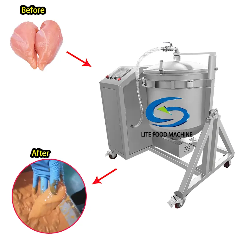닭고기 쇠고기 고기 진공 텀블러 기계에 대한 스테인레스 스틸 수직 유형 절인