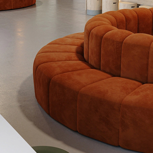 <span class=keywords><strong>Banco</strong></span> de sofá de recepción redondo moderno para sala de espera de vestíbulo de oficina y salón de centro comercial - Product Image 5