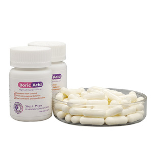 OEM Ingrosso 600mg Acido Borico Clinicamente Testato Supposte Vaginali per Donne Equilibrio del pH Controllo Odori 30 Capsule Vegetali Prodotte - Product Image 2