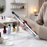 Stylo de gravure multifonctionnel rechargeable double usage, mini perceuse électrique pour polissage d'ongles, avec embouts en carbure et diamant