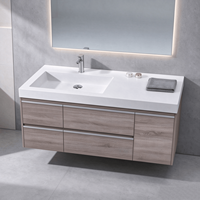 Vasque de salle de bain en surface solide de conception italienne, fabriquée à la main, lavabo commercial, vasque sur mesure