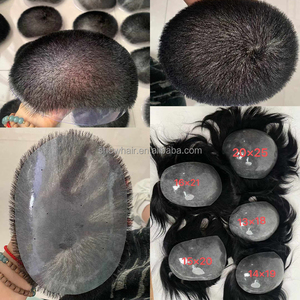 Système de toupet de Base de cheveux humains pour hommes noirs, toupet, accessoire de remplacement, offre spéciale, 100 pièces - Product Image 6