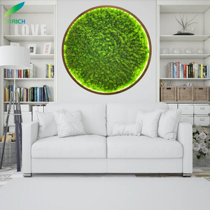 Mousse verte LED Lustre Lumière Intérieure Émettant Son Absorbable Combinaison Anneau Cercle Verseau Pendentif Acoustique pour Usage Bureau - Product Image 4