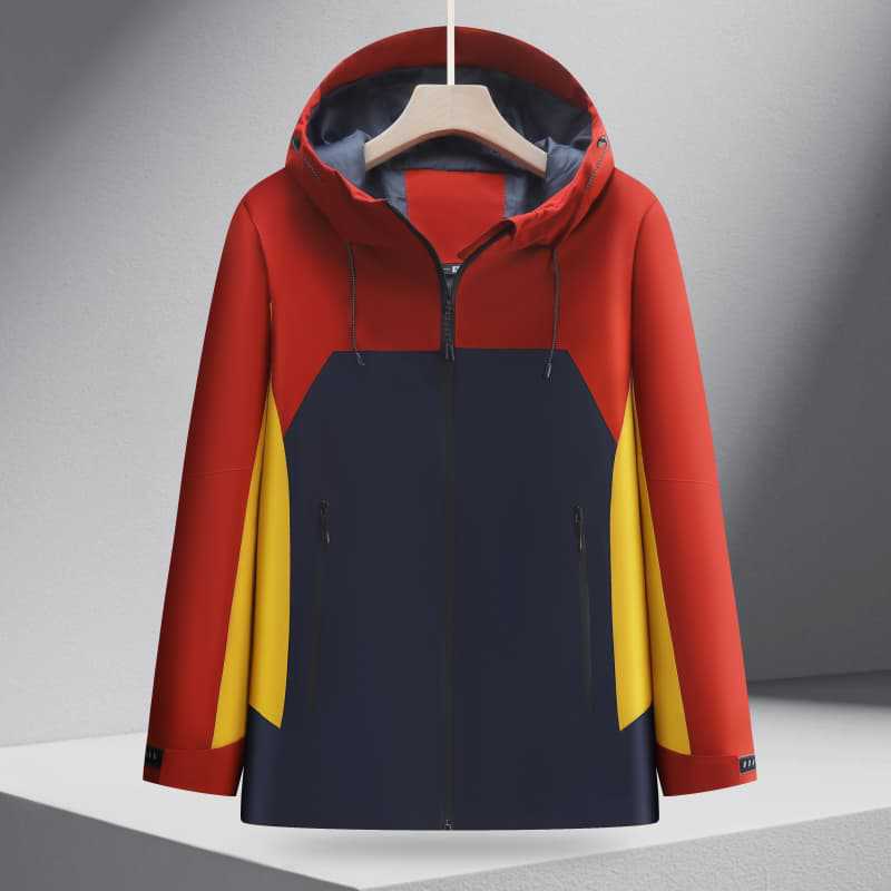 Rojo, naranja, azul marino