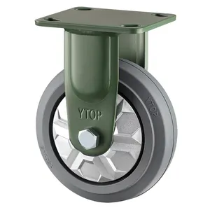Ytop 4inch công nghiệp cao su giỏ hàng bánh xe cho dự án bàn làm việc cố định bánh xe bánh xe Caster nặng