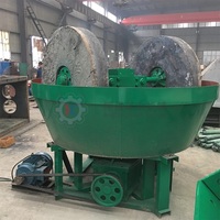 Broyeur à roues hydrauliques pour l'or, capacité de 1,1 t/h pour le traitement de l'or rocheux