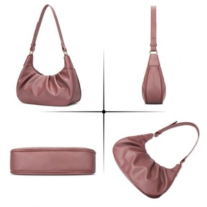 Nuevo Diseño de Moda, Bolso de Hombro de PU, Bolso de Mano en Forma de Media Luna, Bolso Tipo Hobo con Cadena Dorada Desmontable, Bolso Cruzado para Mujer con Estampado de Leopardo - Product Image 2