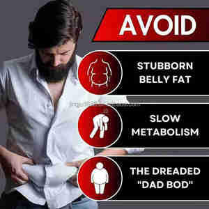 Brûleur de graisse du ventre pour hommes | Formule avancée pour rétrécir le ventre, définir le noyau et soutenir la masse musculaire maigre | <span class=keywords><strong>Capsules</strong></span> thermogéniques - Product Image 2