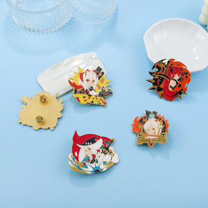 5 Diseños de Broches de Videojuegos Japoneses <span class=keywords><strong>Arknights</strong></span>, Pin de Metal con Personajes de Dibujos Animados, Cosplay de Laplandia, Broches Vintage para Mujer - Product Image 3