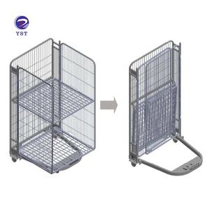 कस्टम मजबूत संरचना तार जाली गोदाम धातु रोलर ट्रॉली - Product Image 2