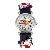 3d Kids Flash Light Montres pour enfants pour filles Bracelet en silicone Cute Cartoon Children Watches with Light Reloj Infantil