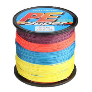 Ligne de pêche tressée UHMWPE à 4 brins haute <span class=keywords><strong>performance</strong></span> de 6 lb à 150 lb, ligne flottante super résistante pour rivière, lac, ruisseau, 1000 m de hauteur - Product Image 1