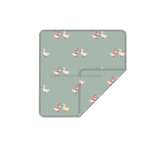 50*50 inch bé đôi lớp chăn 95% tre + 5% spandex tùy chỉnh kích thước tre in Toddler Swaddle bán buôn - Product Image 2