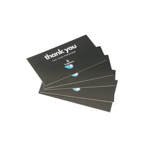 Матовая ламинация, портативная, черная, 100x55 мм, 400 г/м², Китай, бумага для визиток, рекламных материалов, акций и промоакций компаний, для ювелирных изделий. - Product Image 1