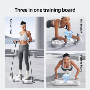 Support plat multifonctionnel pour pompes, planche d'entraînement pour les muscles de la poitrine et de l'abdomen, équipement de fitness à domicile - Product Image 3