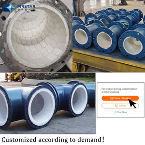 Tubo piegato rivestito in ceramica 95% fodera in ceramica di allumina tubo rivestito in ceramica per pompa di fango - Product Image 5