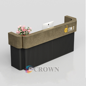 Led Light Information Cabinetshowcase0 Rotating Front Desk Floor Wood Counter Display Sided Acrylic <strong>Registration</strong> OEM - Product Image 5