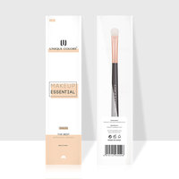 Kit kuas kosmetik Eyeshadow tunggal Premium kuas Makeup Concealer alis untuk Logo kustom mata mawar emas