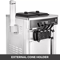 Machine à Glace Soft Commerciale Haute Performance pour la Fabrication de Crème Glacée et de Cornets