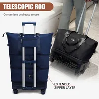 Grand sac de voyage à roulettes pour courts séjours, sac de rangement professionnel, sac de maternité pour l'hôpital, sac de voyage