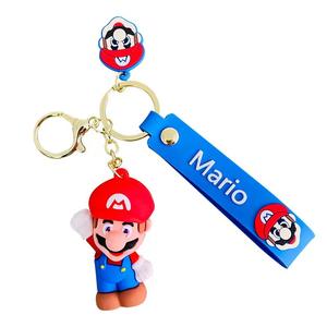 Porte-clés de voiture à la mode <span class=keywords><strong>Mario</strong></span> Cartoon créatif et mignon, cartables, cintres de voiture, cadeaux exquis en gros - Product Image 6