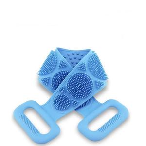 Exprimidor de pasta de dientes Source Hair de doble cara, de plástico y silicona, toalla de baño simple y duradera para exfoliación, para hombres y mujeres - Product Image 3
