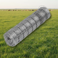 Clôture de ferme personnalisée en fil de fer galvanisé de 2,2 mm, 2,5 mm, 2,7 mm pour moutons, chèvres, bovins, clôture de champ à charnières en rouleau