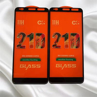 Anti-taches 21D pleine colle matière première protecteur d'écran en verre trempé pour Samsung Galaxy A01/A06/F14 4G/M35 film de téléphone portable
