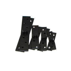 Bisagra Giratoria de 360 Grados de Acero Inoxidable Negro para Puertas de Gabinete, Diseño Industrial Interior - Product Image 1